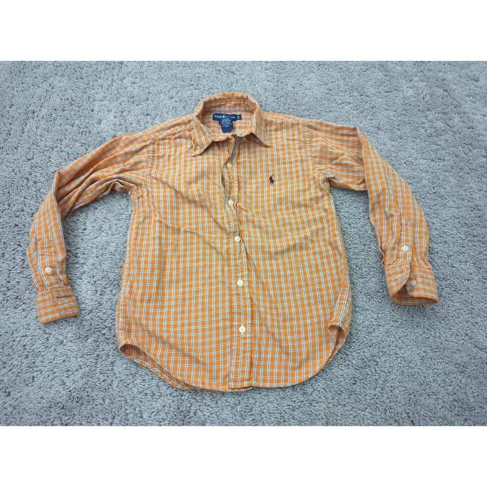 Lot of 2 Boys Shirt Ralph Lauren & Wonder Nation Shirts Kids 6-7
